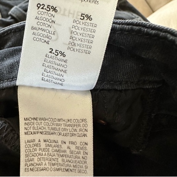 Mother Women’s Jeans The Looker Ankle Fray in Black Size 27 - Picture 11 of 11